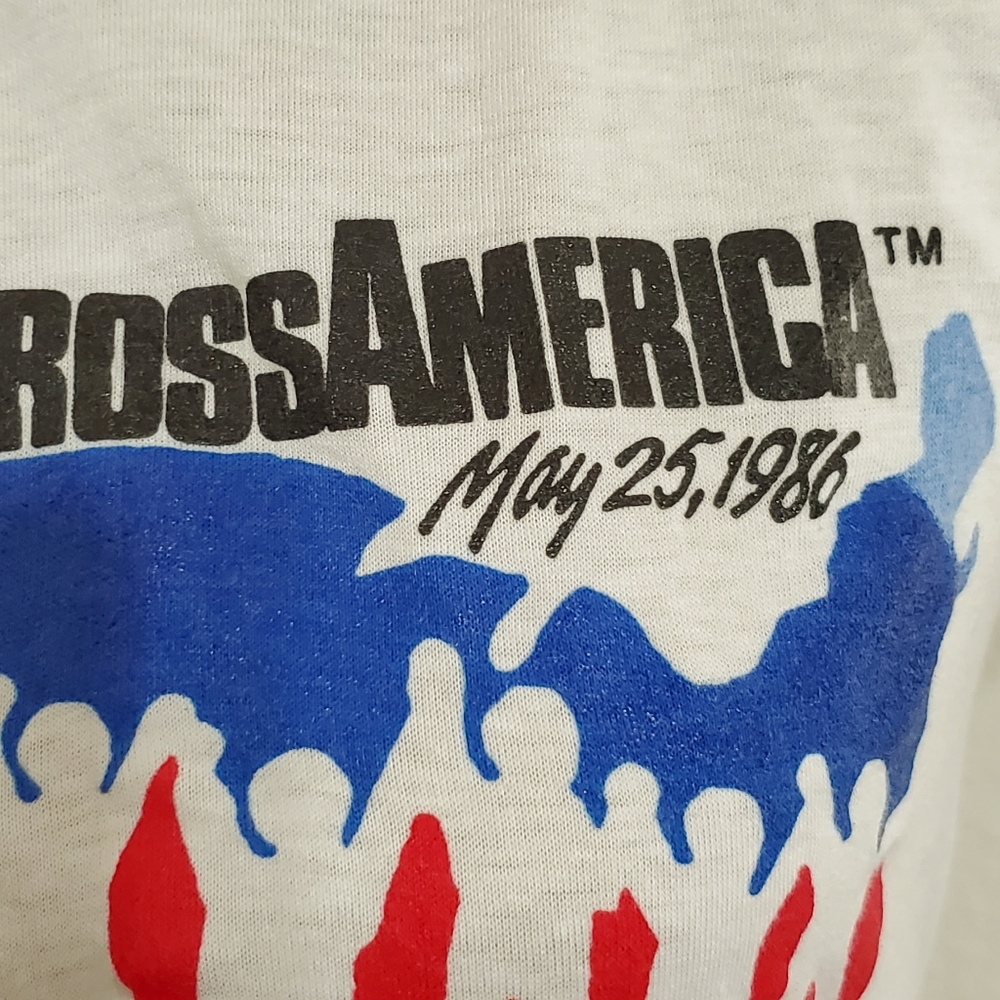 'Hands across America' vintage graphic tee May 1986 Med. - Picture 6 of 8